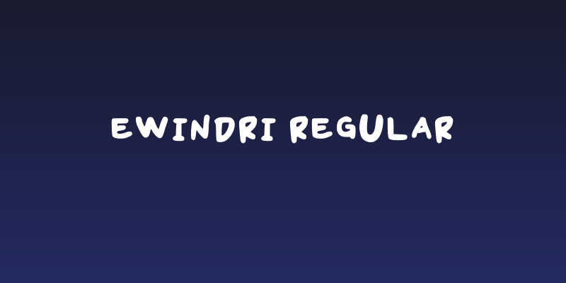 Ewindri Regular Social Header