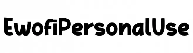 Ewofi Personal Use Font
