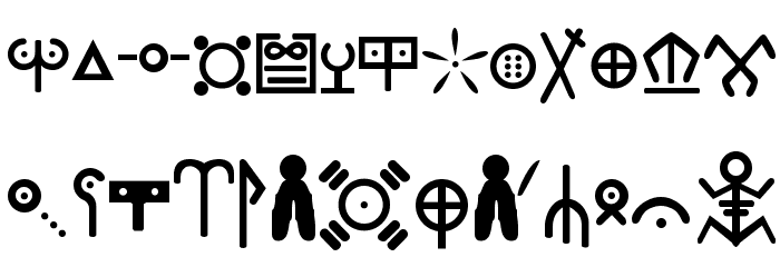 Ewok Font LOWERCASE