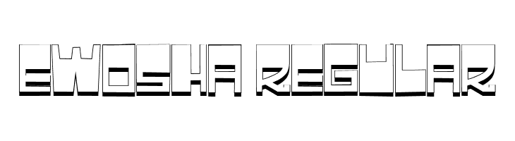 Ewosha Regular Schriftart