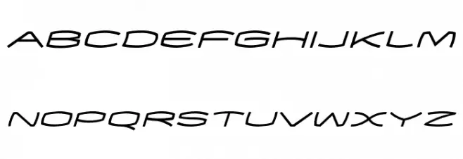 EXCEED Medium Oblique 字体 大写