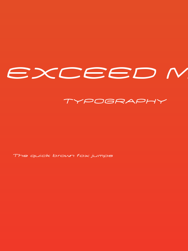 EXCEED Medium Oblique Poster