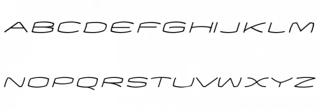 EXCEED Normal Oblique Шрифта ВЕРХНИЙ