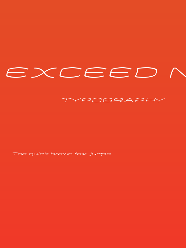 EXCEED Normal Oblique Poster