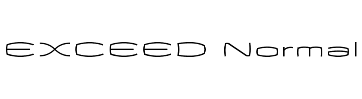 EXCEED Normal  नि: शुल्क फ़ॉन्ट्स डाउनलोड