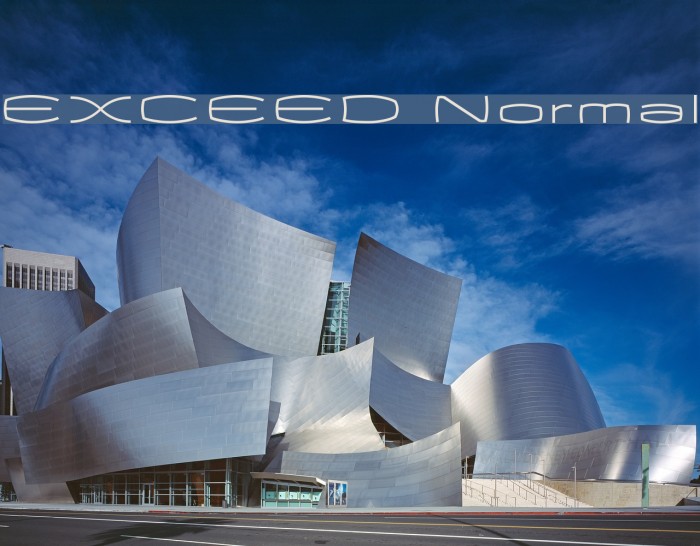 EXCEED Normal Font examples