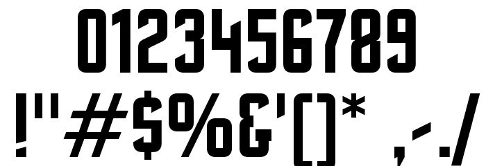 EXCELSIOR SANS フォント その他の文字