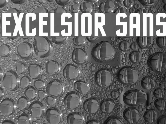 EXCELSIOR SANS フォント examples