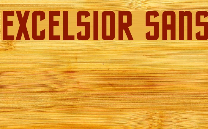 EXCELSIOR SANS フォント examples