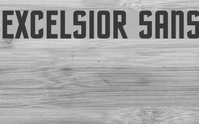 EXCELSIOR SANS フォント examples