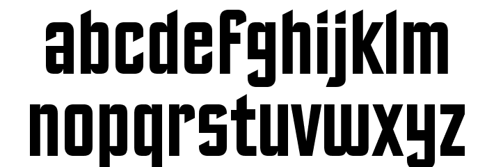 EXCELSIOR SANS フォント 小文字