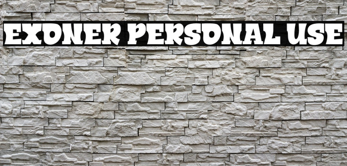 EXONER PERSONAL USE Example 3