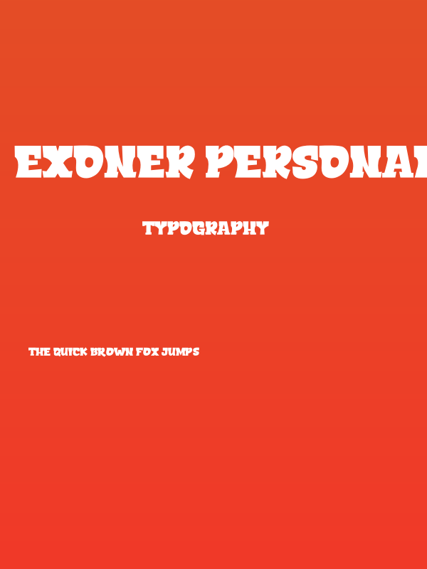 EXONER PERSONAL USE Poster