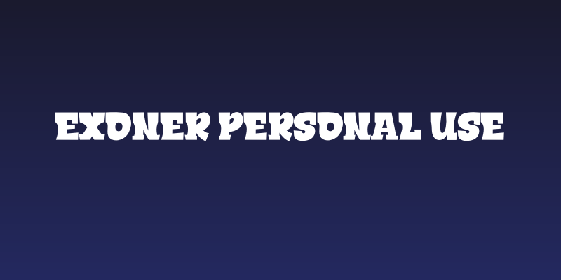 EXONER PERSONAL USE Social Header