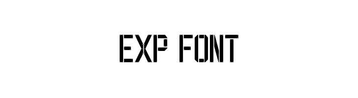 EXP FONT  नि: शुल्क फ़ॉन्ट्स डाउनलोड