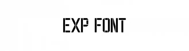 EXP FONT  لخطوط تنزيل