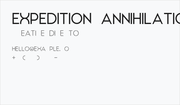 EXPEDITION ANNIHILATION Business Card