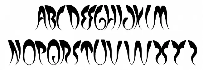 EXPERIMENT BUTTERFLY フォント 小文字