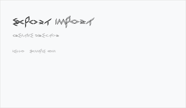 EXPORT import Business Card