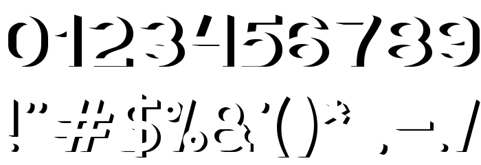 EXPOSURE Font OTHER CHARS