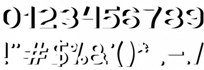 EXPOSURE Font OTHER CHARS