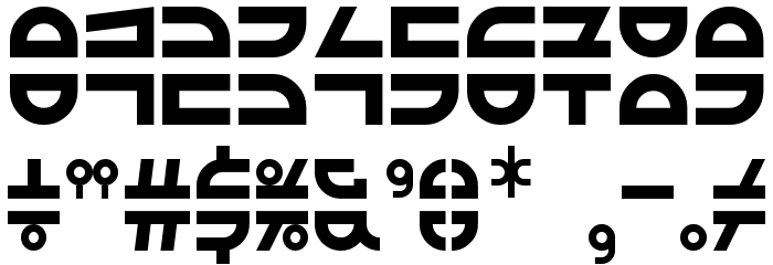 EXTRA Fontestrial Regular Font OTHER CHARS