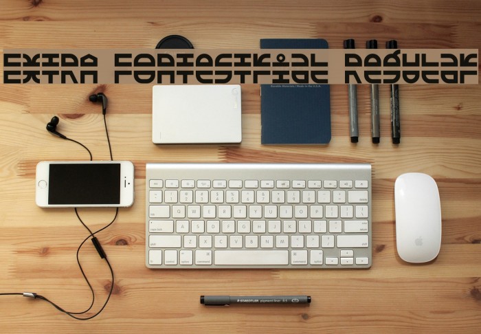 EXTRA Fontestrial Regular Font examples