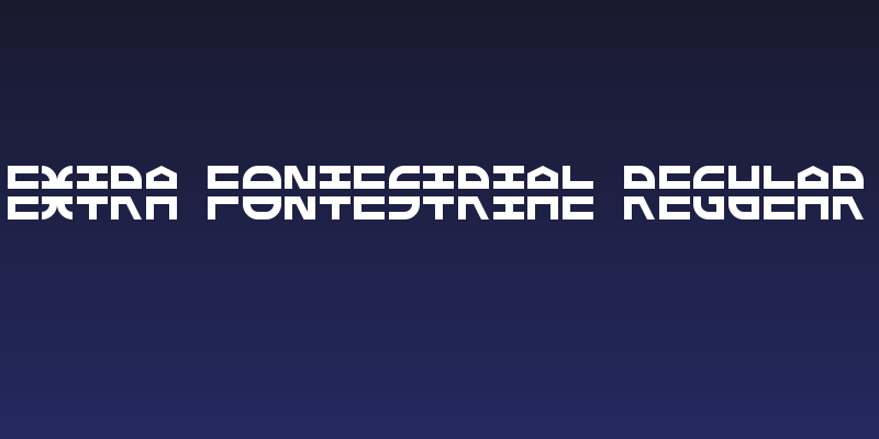 EXTRA Fontestrial Regular Social Header