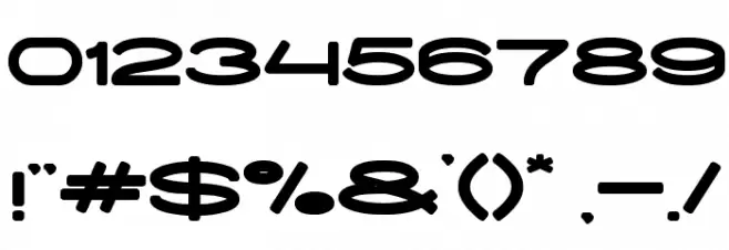 EXTRA LARGE Font OTHER CHARS