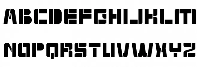 EXTRA MACHINE Шрифта ВЕРХНИЙ