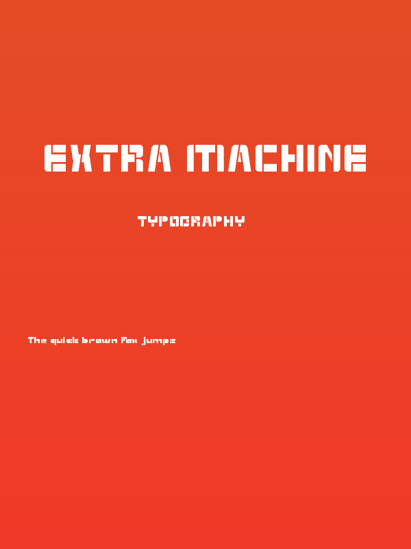 EXTRA MACHINE Poster