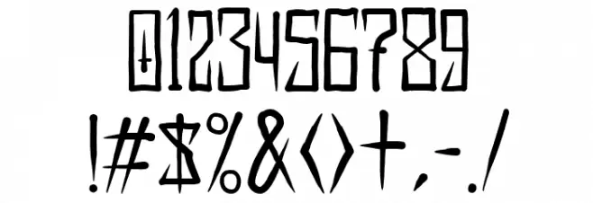 EXTRAKREBEL1987 Italic Font OTHER CHARS