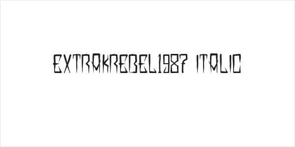 EXTRAKREBEL1987 Italic Logo