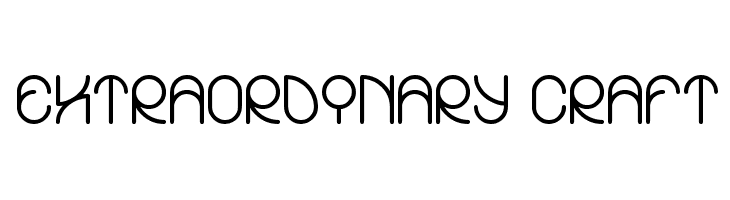 EXTRAORDINARY CRAFT  font caratteri gratis