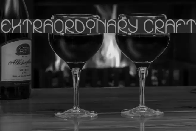 EXTRAORDINARY CRAFT Font examples