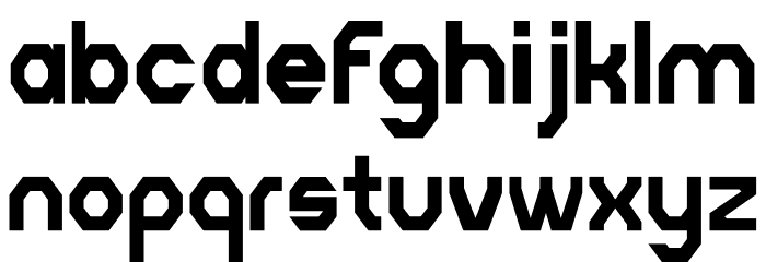 EXXA Font LOWERCASE