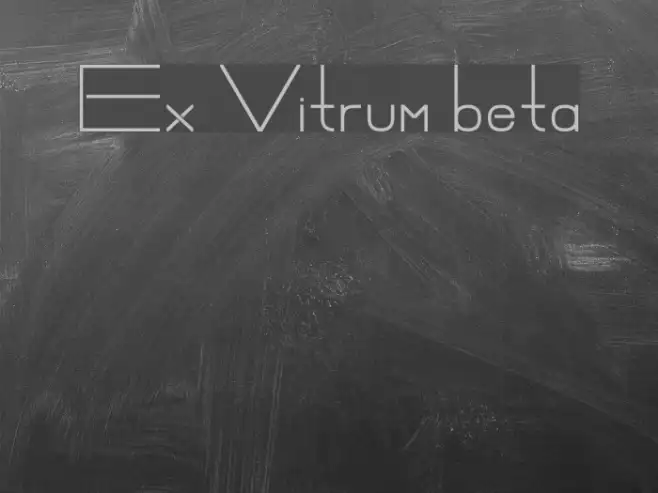 Ex Vitrum beta Example 3