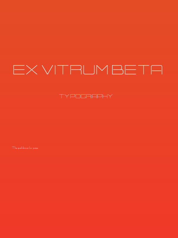 Ex Vitrum beta Poster