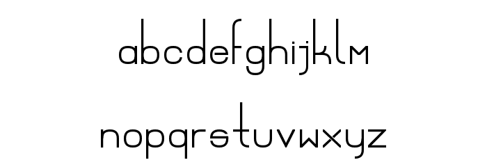 Ex Vitrum beta Font LOWERCASE