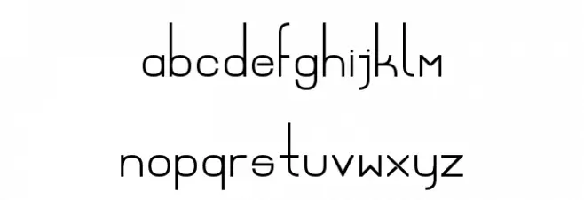 Ex Vitrum beta 字体 小写