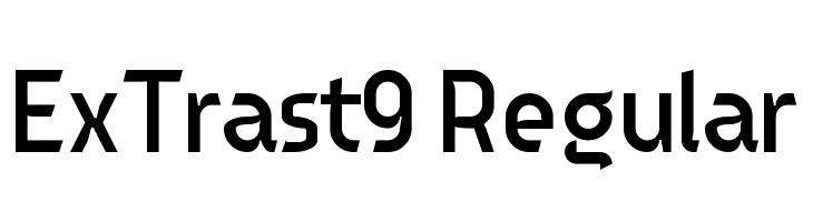 ExTrast9 Regular  Frei Schriftart Herunterladen