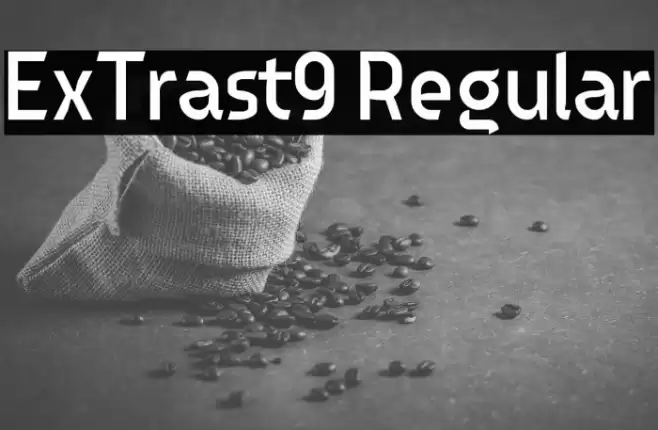 ExTrast9 Regular Font examples