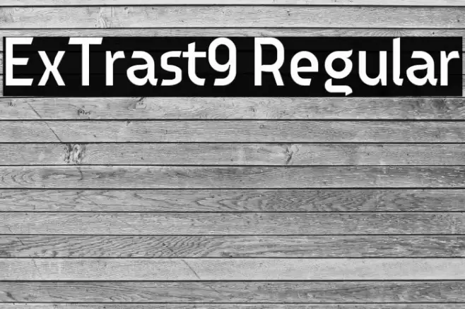 ExTrast9 Regular Font examples