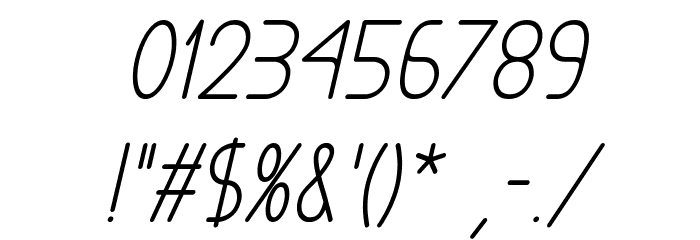 Exacta Bold Italic Font OTHER CHARS