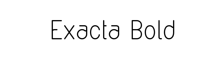 Exacta Bold Font