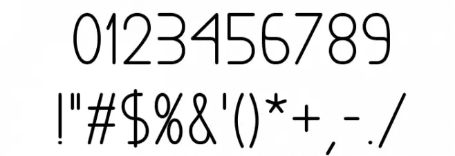 Exacta Bold Font OTHER CHARS