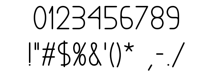 Exacta Bold Font OTHER CHARS