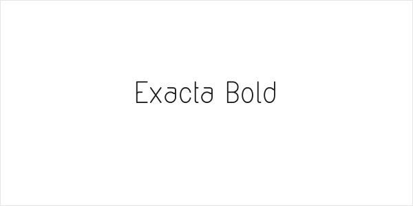 Exacta Bold Logo