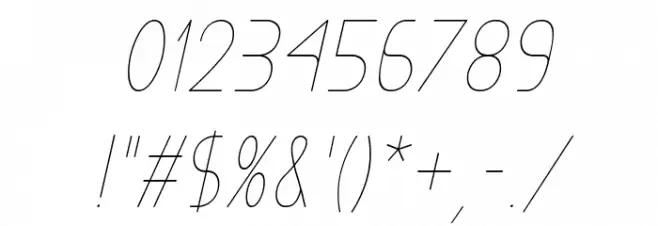 Exacta Light Italic Font OTHER CHARS