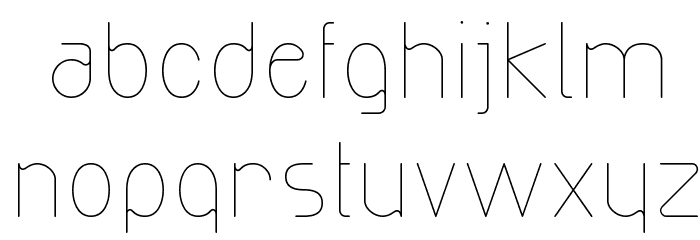 Exacta Light Font LOWERCASE